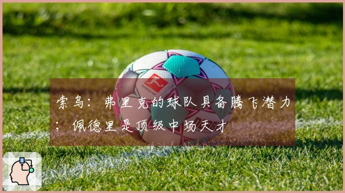 索乌：弗里克的球队具备腾飞潜力；佩德里是顶级中场天才